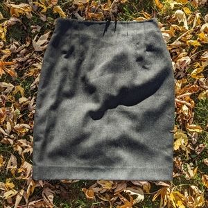 Charcoal grey pencil skirt